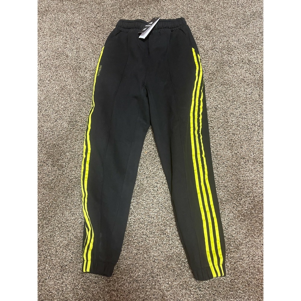 Adidas Ivy Park Joggers Unisex 3XS Black Yellow Sweatpants HG0491 New